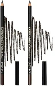 L.A. Girl Perfect Precision Eyeliner, Brown GP704 (Pack of 2)