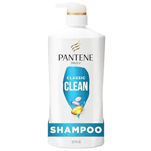Pantene Shampoo, Classic Clean - Pro-V Nutrients for Dry, Color-Treated Hair, Healthy Looking Hair Every Wash, Antioxidant-Rich, 27.7 Fl Oz