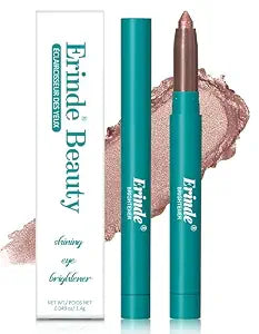 Erinde Eyeshadow Stick, Eye Brightener Stick, Shimmer Creamy Eye Shadow Makeup, Waterproof Long Lasting Glitter Highlighter Eye Liner Pencil, 04 Mauve Taupe