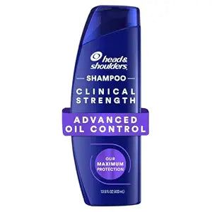 Head & Shoulders Clinical Strength Advanced Oil Control Anti-Dandruff Shampoo, 1% Selenium Sulfide, Stubborn Dandruff, 13.5 fl oz