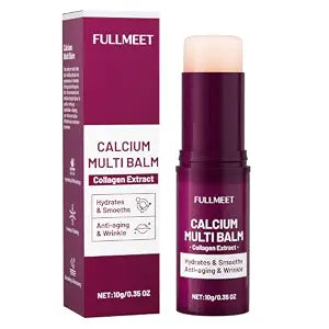 Calcium Multi Balm, Calcium Volume Multi Balm, Wrinkle Core Stick, Korean Collagen Moisturing Stick, Anti-aging, Hydrating, Firming Skin, Suitable for Eyes, Neck, Face, 9g