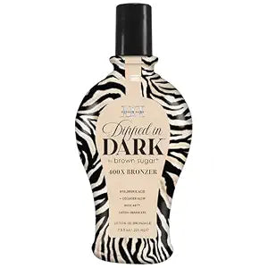 Brown Sugar Double Dark Dipped in Dark 400X Bronzer Lotion, 7.5 Fl Oz