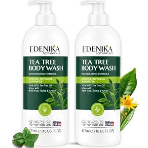 Tea Tree Body Wash (2 Pack) for Skin Therapy, Deep Cleansing & Refreshing