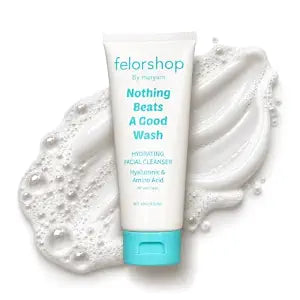 FelorShop Hydrating Facial Cleanser, Hyaluronic Acid Face Wash for Women