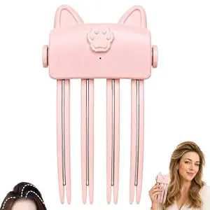 2026New Wireless Heated Volumizing Root Lift Clip Volume Clips(Pink)
