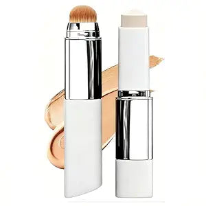 Novaglow Foundation Stick, Nova glow Foundation Color Changing Foundation & Concealer, Dual-Ended with Detachable Brush for Smooth Natural Dewy Coverage, 13g (Natural)