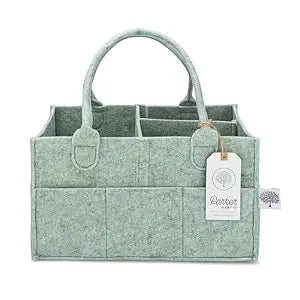 Parker Baby Co. Felt Diaper Caddy Organizer - Regular, Sage