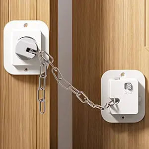 Child Proof Door Lock, Adjustable Latch, 4 Packs