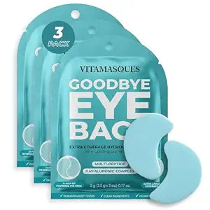 Vitamasques Goodbye Eye Bags XL Under Eye Patches, 3 Pairs