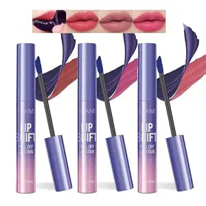 3Pcs Peel Off Lip Liner Stain Set - Long-Lasting,Smudge-Proof, Waterproof Nude Matte Lip Tint, Non-Fading Peel Off Lip Color, Effortless Precision & Full Coverage