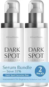 EnaSkin Dark Spot Remover Face & Body Serum: Age Spot Sun Spot Freckles Melasma Brown Spot - Advanced Formula with Niacinamide for Women and Men (0.75 Fl Oz)