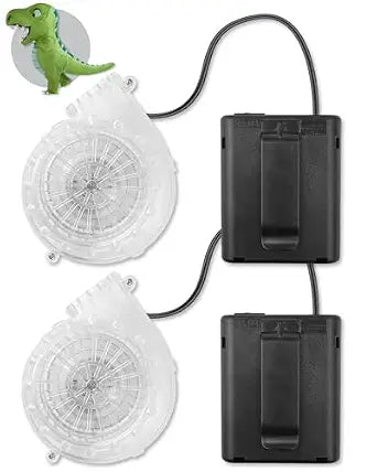 Wittocs 2 Pack Transparent Inflatable Costume Fan for Halloween Inflatable Dinosaur Costume USB Mini Fan Blower for Inflatable Cosplay Party Costumes