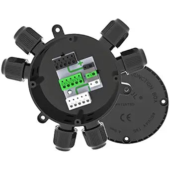 Junction Box Cable Connector Waterproof Cable Connector Junction Box Waterproof Electrical Connector Box 2-6 Way 22-10 AWG 32A for 4-9mm Cable (Easy to Install)