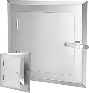Hiorucet 304 Stainless Steel Fireplace Doors Clean Out Door for Indoor Outdoor Wall Chimney, 8" x 8" Fireplace Chimney Door Comes with Closing Clasp, Ensure a Tight Seal to Effectively Block Ash