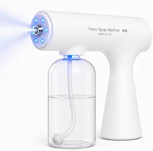 Handheld Humidifiers Atomizer SprayerRechargeable ULV Nano Sprayer with Blue Light,Electrostatic ULV Atomizer SprayerElectrostatic Portable Sprayer