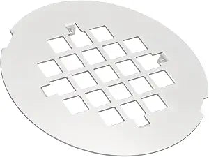 PATIKIL Shower Drain Cover 4-1/4" OD, 1 Pcs 304 Stainless Steel Round Snap-in Shower Drain Strainer Grid Replacement Cover for Bathroom Floor Lawns Landscaped Patios, Bright Silver