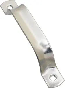 National Hardware Door Pull Handle, 6-1/2 in, Steel, Zinc Plated