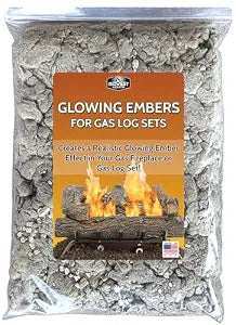 Midwest Hearth Glowing Embers for Gas Fireplace, Made in USA, 6 Oz