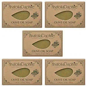 Olive Oil Soap Bar - Handmade 100% Pure Natural & Vegan 5.3 oz Each Bar
