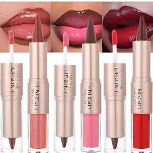 3PCS Lip Combo Set for Black Women, Lip Liner and Gloss Set, Dupe Effect