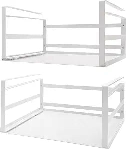 Nxconsu Under Shelf Basket 2 Pack, Cabinet Storage Organizer, 13.4" White