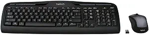 Logitech MK335 Full Size Quiet Wireless Keyboard Mouse Combo - Black/Silver