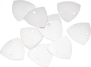 MECCANIXITY Phone Pry Opening Tools Metal 10pcs Silver 0.3mm Thick for Mobile Phone PC Tablet Laptop LCD Screen Repair, Guitar Picks