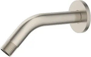 Hibbent 6 Inch All-Metal Bathroom Shower Arm with Flange, Nickel
