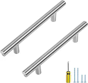 Ravinte Brushed Nickel Cabinet Handles, 30 Pack Drawer Pulls, 4 in