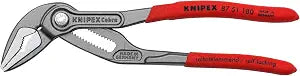 KNIPEX 87 51 180, 7-1/4 in. Cobra ES Pliers, Capacity 1-1/4 in.