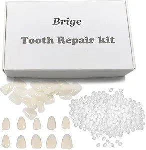 Brige Tooth Repair kit for Filling The Missing Broken Tooth and Gaps-Moldable Fake Teeth and Thermal Beads Replacement Kit for Women and Men