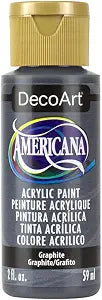 DecoArt Americana Acrylic Paint, 2-Ounce, Graphite