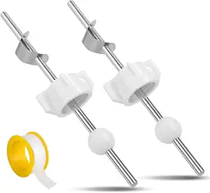 2pcs Lavatory Pop Up Center Piece Assembly, Bathroom Sink Drain Stopper Ball Pivot Rod replacement Compatible with Price Pfister Pop up Stopper & Other Hot Brands Replacement for PS2673(White)