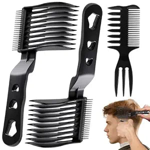 Blend Friend Fade Comb Set 3PC Self Hair Cutting Tools for Men & Boys Black