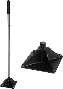 Walensee 8" x 8" Steel Tamper Tool with 48" Handle, Heavy Duty Ground Tamper for Leveling Paver Base, for Soil Compacting, Gravel and Sand, Ideal for Driveways, Yards, Asphalt and Blacktop Repair