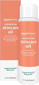 Amazon Basics Moisturizing Body Oil for Skin with Vitamins E, Antioxidant Skincare Oil, 6.7 fl oz