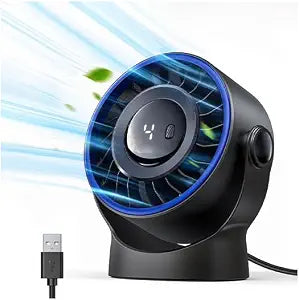 SWEETFULL USB Small Desk Fan - 5 Inch Mini Personal Desktop Fan