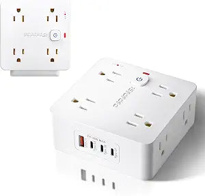 Surge Protected Power Strip,4USB Ports,PD 35W Fast Charging
