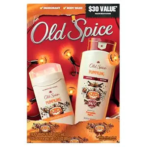 Old Spice Holiday Gift Pack for Men, Body Wash (16oz) & Aluminum Free Deodorant (3oz) Gift Box for Him, 24/7 Spooky Freshness, Fallidudes Limited Edition, PumpKing with Pumpkin Spice Scent (Pack of 2)