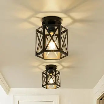 2 Pack Semi Flush Mount Ceiling Light for Hallway Light Fixture,7.5"