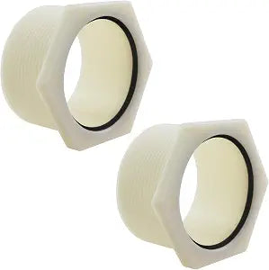 2PCS 2 inch Threaded Shower Drain Adapter Compatible with 2-inch Bathroom Floor Drain Core Pipes Features Rubber Gasket Threaded Connectors Height Adjustable