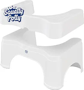 Squatty Potty Adjustable 2.0 Bathroom Toilet Stool 7 inch & 9 inch. - White