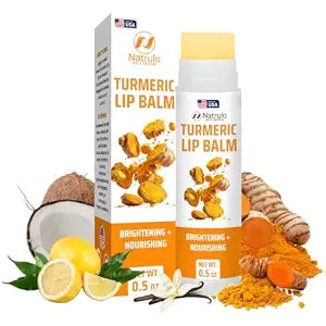 Turmeric Lip Balm for Dark Lips – Lip Brightening Balm for Smokers Lips