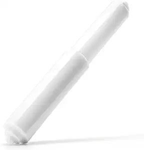 Qualihome White Universal Plastic Spring Loaded Toilet Paper Roll Holder Replacement Rod, White Toilet Paper Roll Replacement Rod