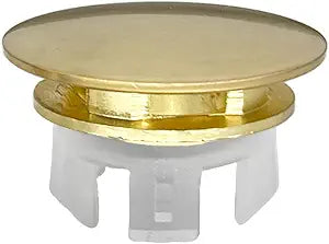 Sink Overflow Hole Cover Basin Trim Insert for Home, Sink, Bathroom, Kitchen Decorative Sink Drain Cap, Double Layer Copper Solid Chrome Overflow Cover(Gold)