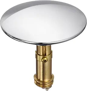 uxcell Basin Sink Clicker, Replacement Sink Basin Clicker Brass Push Spring Plug with 66mm Dia Sink Plug for Home Bathroom Bathtub Sinks Drain Stopper