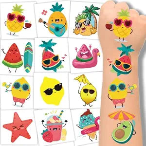winthrop 240 Pcs Summer Fruit Temporary Tattoos for Kids