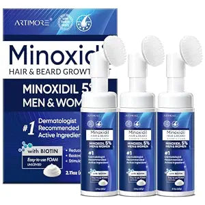 5% Minoxidil Foam for Men and Women, Minoxidil for Men Foam for Hair and Beard, Minoxidil for Women Hair Growth (6 Ounce)