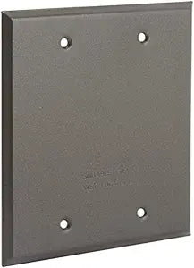BELL 5175-2 2-Gang Weatherproof Cover Blank, Bronze