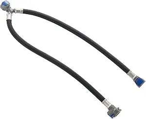 Quick Connect Faucet Hose Replacement Hot & Cold Water Mixer Line for Widespread Faucet with Snap-in Fast Lock, Bathroom 3 Holes Faucet Quick Connect Hose, QCH001-P22 Packs